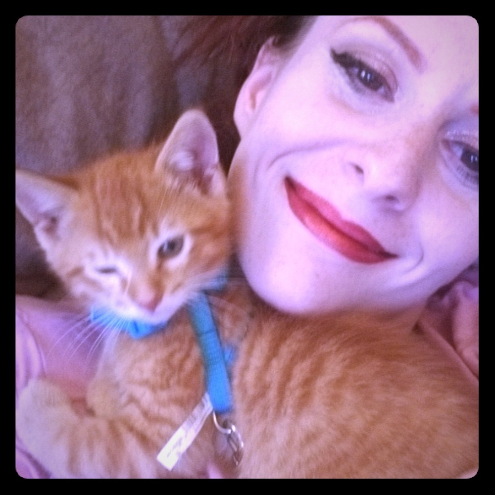 A girl and her cat!